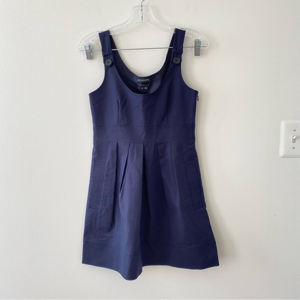 Theory Bergdorf Goodman Women’s Angeline Navy Blue Dress - 0